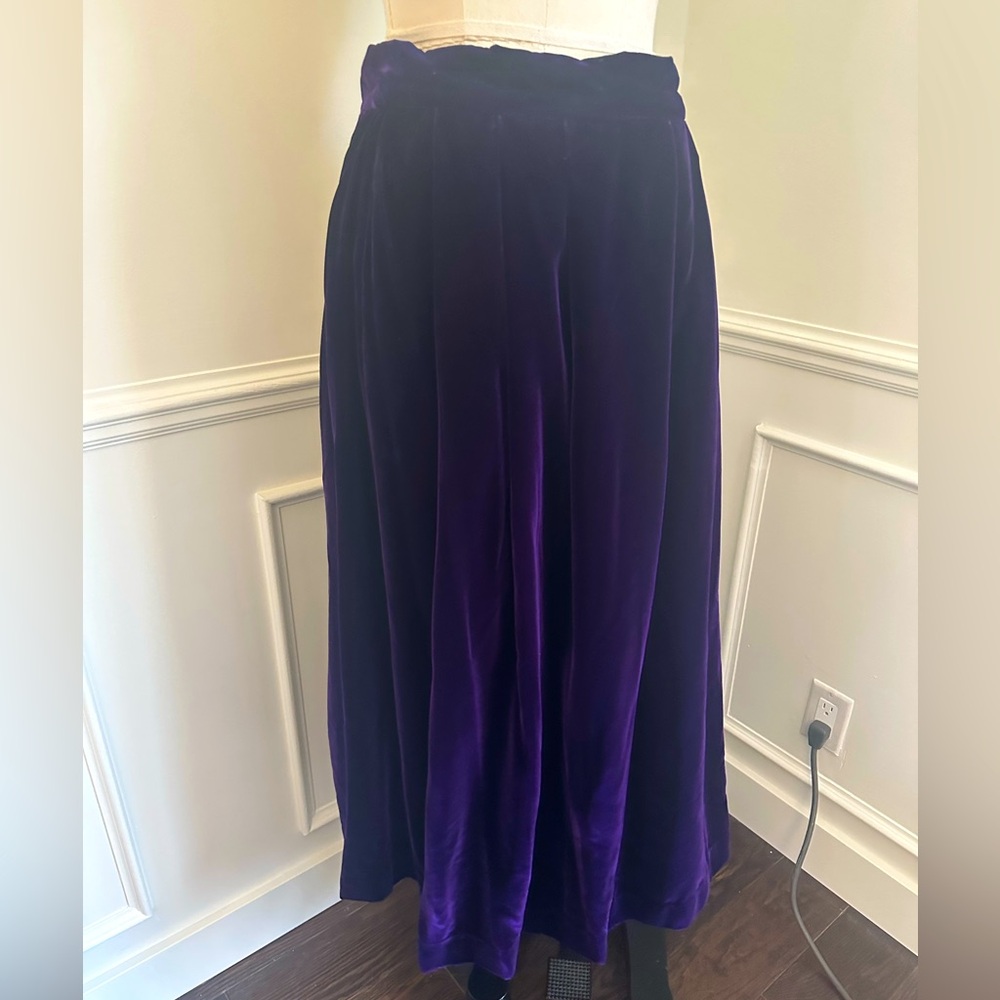 Ralph Lauren purple velvet skirt